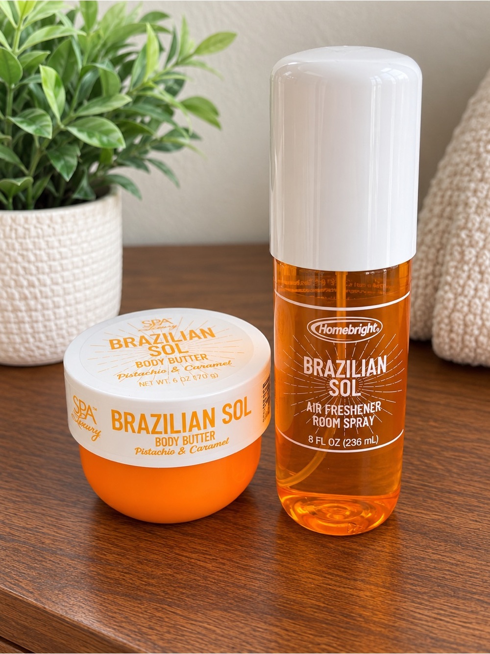 Brazilian Sol Body Butter & Homebright Room Spray Set